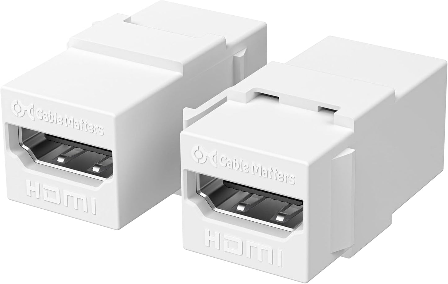 Cable Matters 2-Pack 8K 8K 60Hz 4K 120Hz HDMI Keystone Jack with and (HDMI Coupler Keystone)