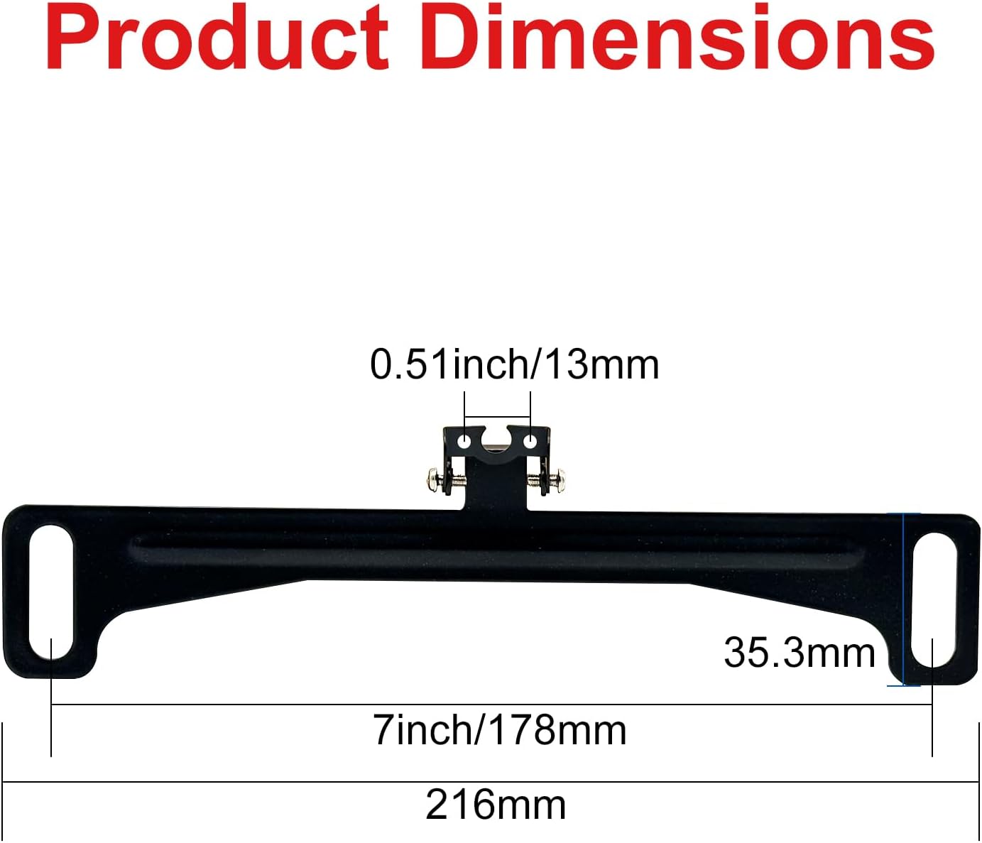 VOJKOREL 03) Universal Car Rear View Camera License Plate Bracket Backup Camera License Plate Mount Rearview Cam Mount