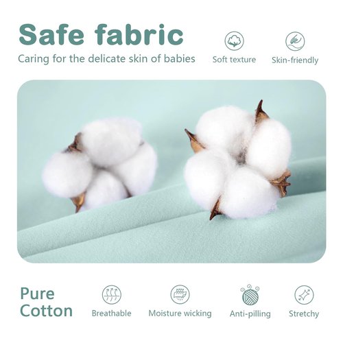 Mosebears Sleep Sack | Baby Winter Wearable Blanket with 2-Way Zipper | 2.5 TOG Cotton, Calm Sage, 12-18 Months