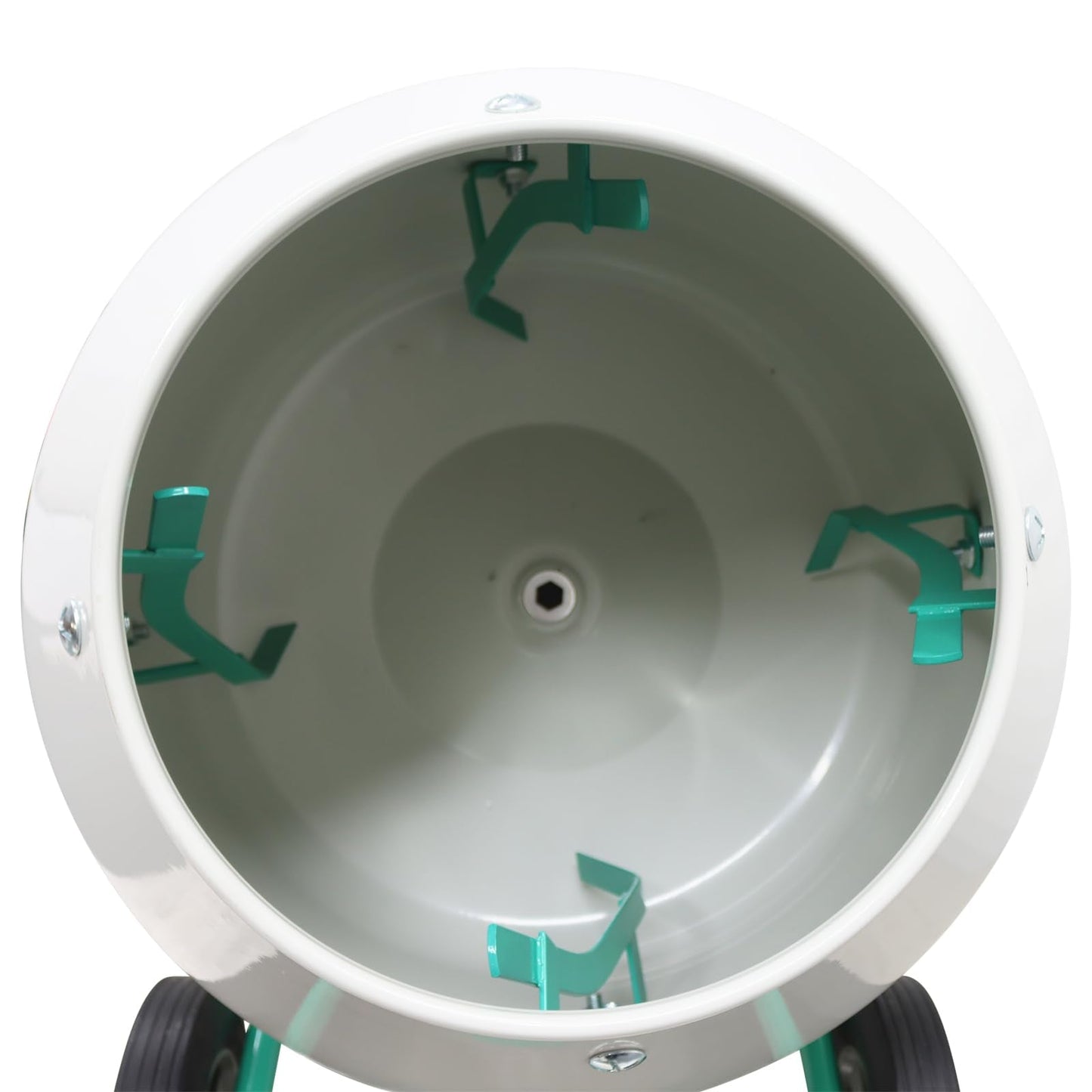 WYDDDARY 180L Hand Push Cement Mixer Concrete Mortar with Steel Drum for Mixing Cement Sand All Kinds of Dry Powder Mortar 110V