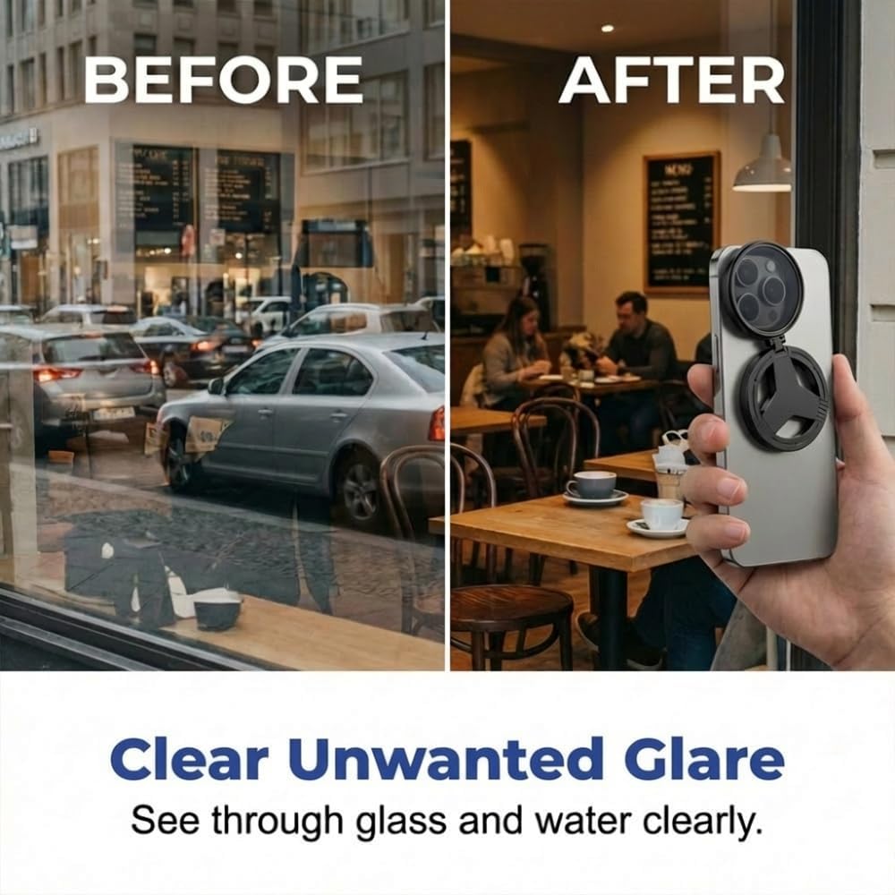 Generic 2026 (Set) Magnetic CPL Phone Camera Filter Kit, New Quick Mount Polarizing Filter, Upgraded Anti Glare Filters