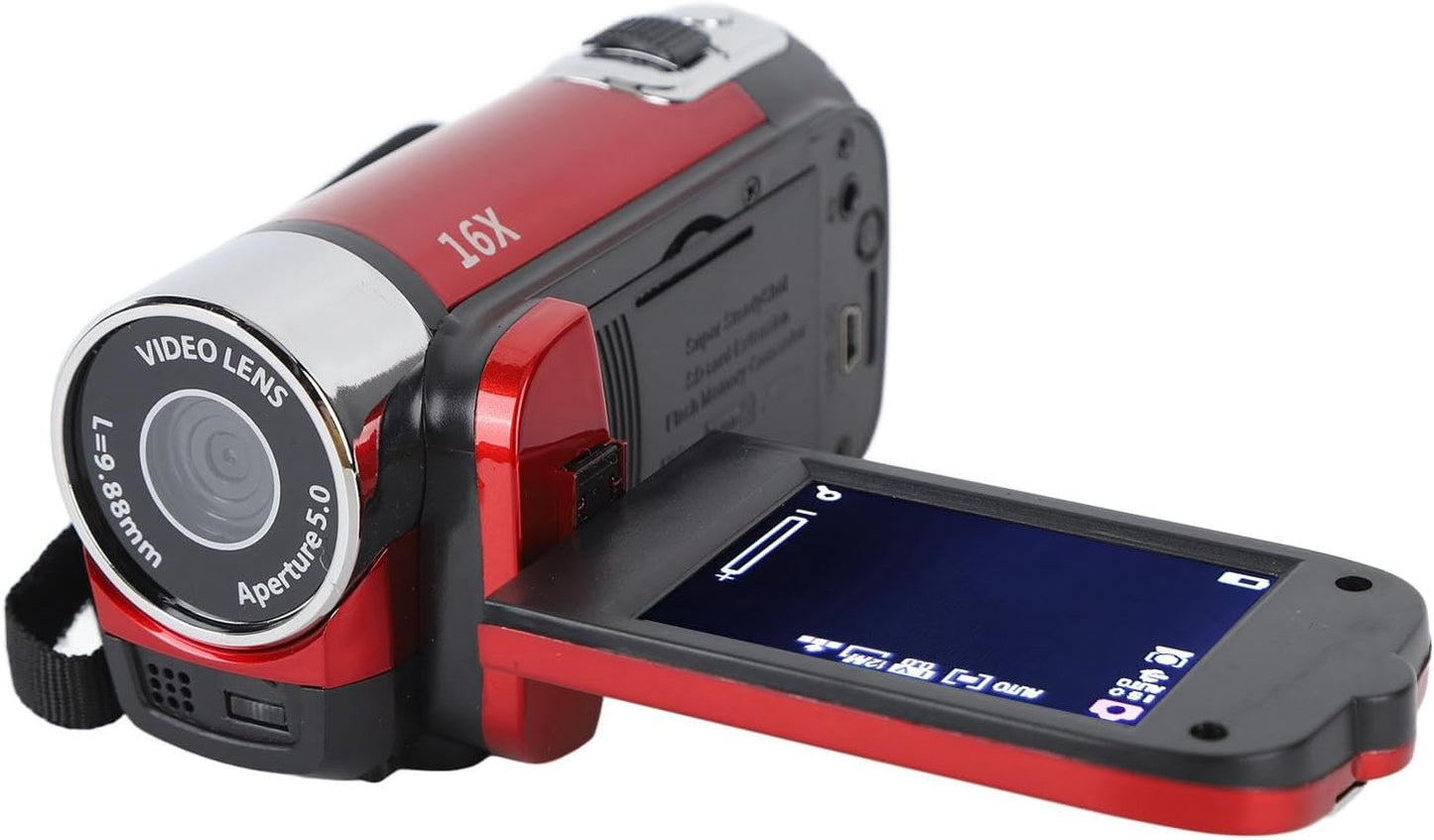 Ejoyous 4K 48MP 2.7in 16x Video Camera, DV Camera Camcorder TFT Rotatable Screen Digital Zoom Video Camera Recorder