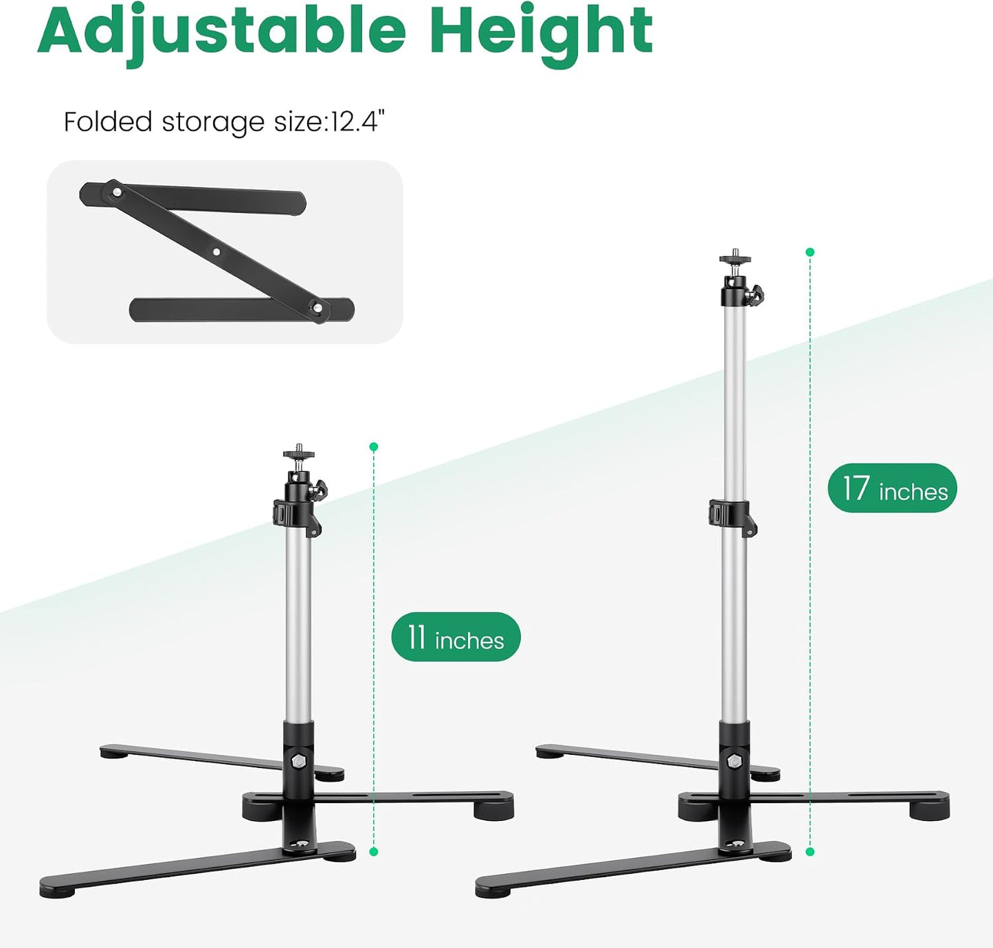 JOILCAN 360 Overhead Tripod for Mini Projector, Adjustable Overhead Phone Mount, Tabletop Tripod for Cookie Decorating
