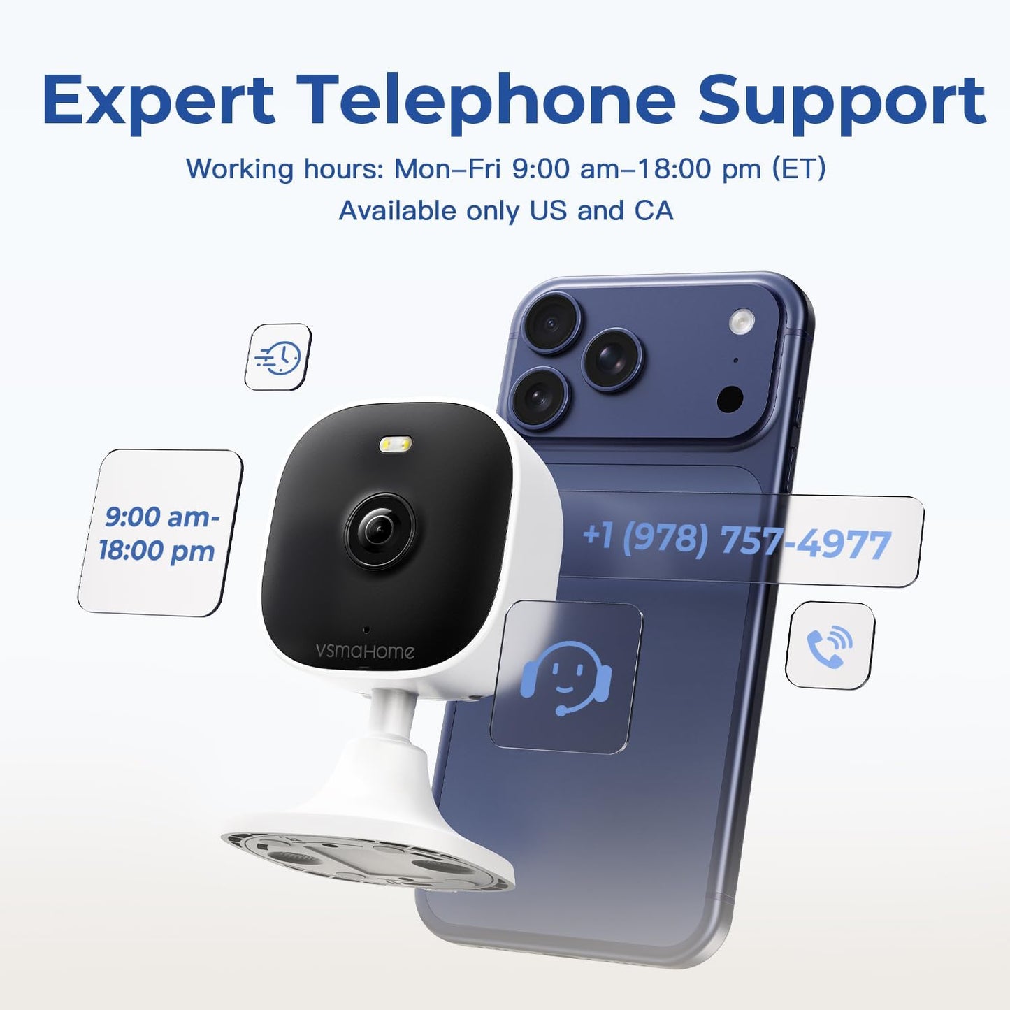 VSMAHOME 4MP 2.4g/5g 2PCS Indoor Cameras for Home Security Outdoor, Home Security Camera System, Camera