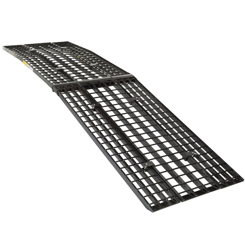 Black Widow 12' Motorcycle Loading Ramp, Extra-Wide, 1,500 lb, Aluminum