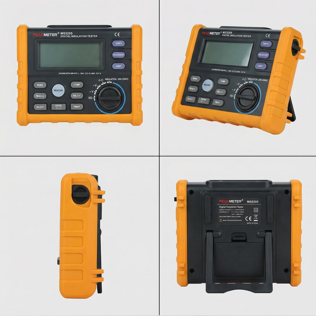 MS5205 Digital Insulation Tester Resistance Meter Megohmmeter Auto Power Off