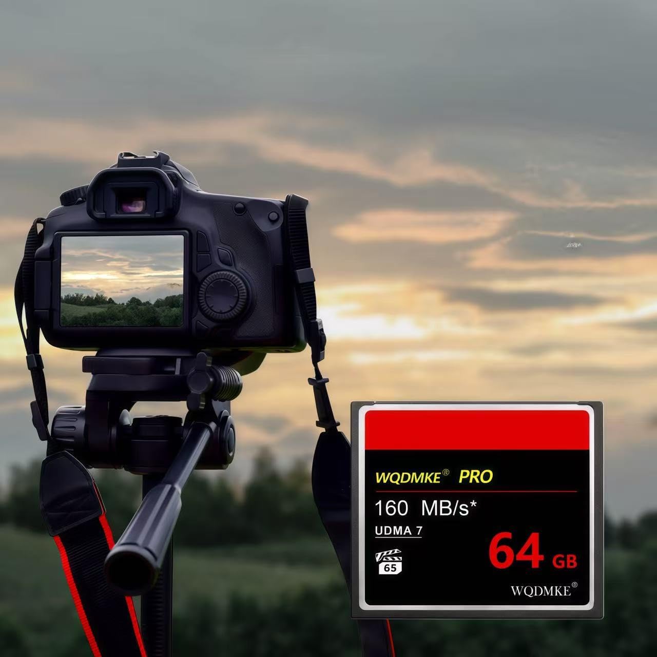 WQDMKE 64GB to160MB/s Camera CF Memory Card UDMA Speed Up