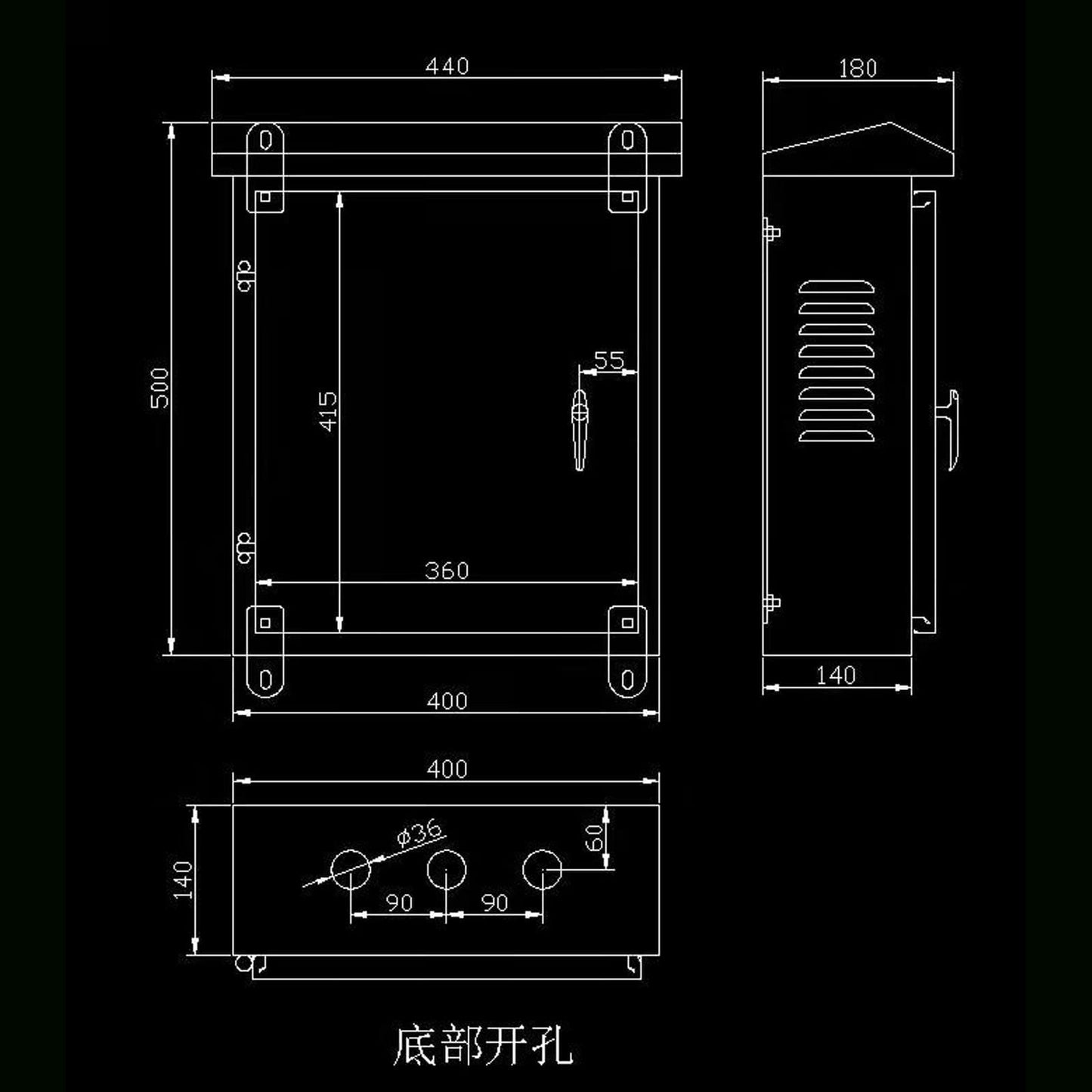 GERSIK 304 Outdoor Stainless Steel Electrical Box Enclosure, IP67 Waterproof Junction Box, Weatherproof Nema Enclosure Box, Wall-Mounted Project Boxes for Electronics with Insulation Mounting Plate