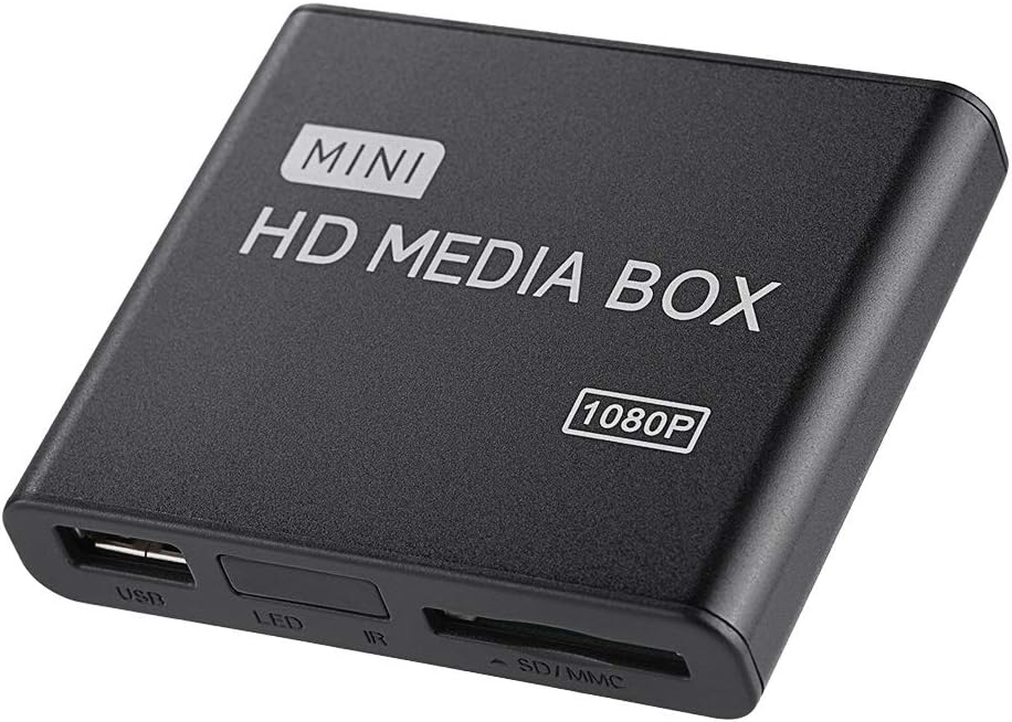 Fupi 1080P 7.1 1080P MMC MP3 Full-HD Digital Media Player, HDMI/AV/VGA Output, Surround Sound, HDMI Media Player