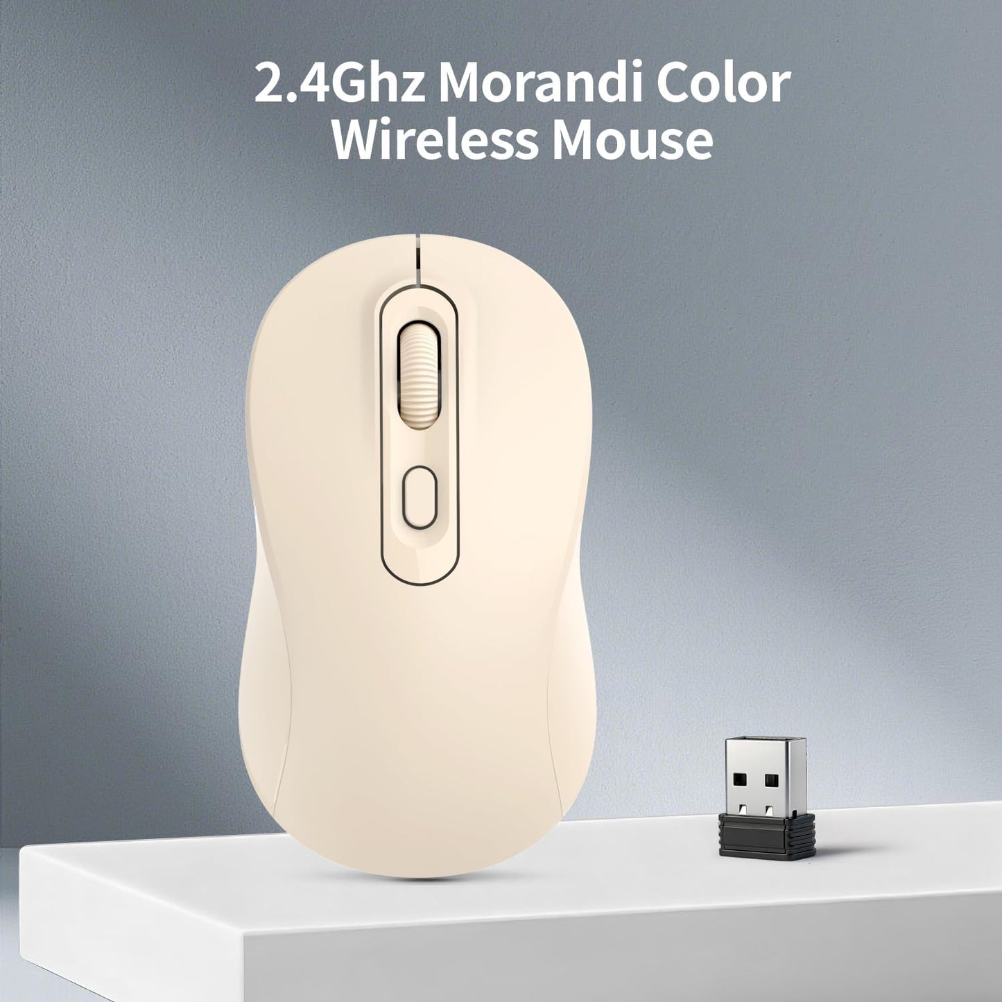 TvvTvvT 2026 4 (800/1200/1600), Wireless Mouse, New Model, Silent Click Ergonomic Design, Portable, Buttons, Adjustable