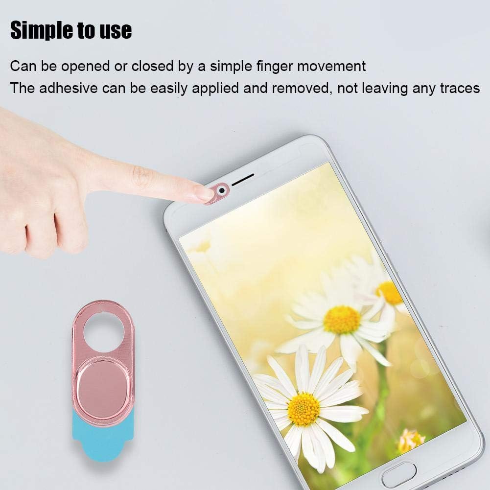 ASHATA 3pcs Metal Camera Lens , Ultra Thin Camera Cover Webcam Cover Blocker Slider for Smartphone Tablet Desktop