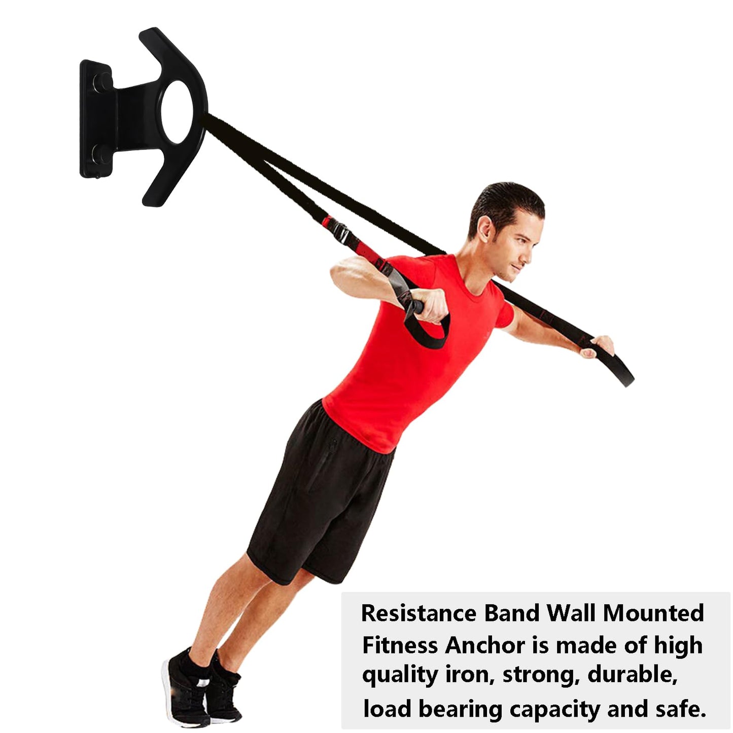 Resistance Band Wall Anchor(3PCS),Resistance Bands Wall Mount for Home Workouts & Yoga Gym，Resistance Band Hooks for Resistance Bands, Stretch Straps & Suspension Trainers (AFG)