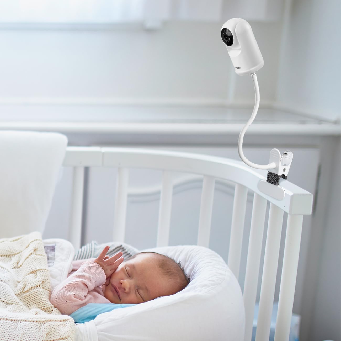 Koroao Clamp Baby Monitor Mount for VTech Advanced HQ Max Baby Monitor Camera (White)