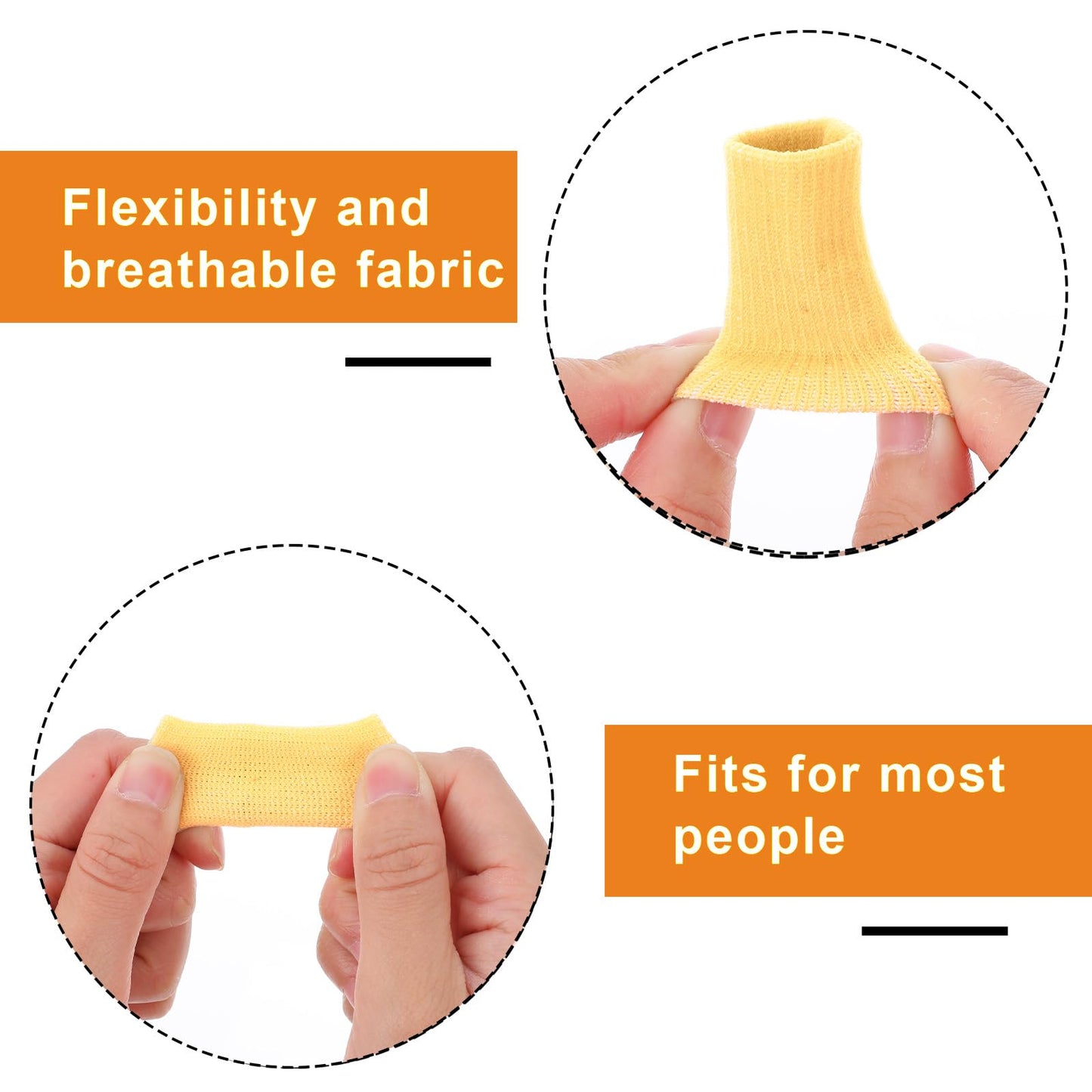 HaiFafafaing 10 Pcs Finger Sleeves, Breathable Finger Brace, Compression Support for Arthritis, Thumb Splint for Relief Support Protector and Reliving Pain
