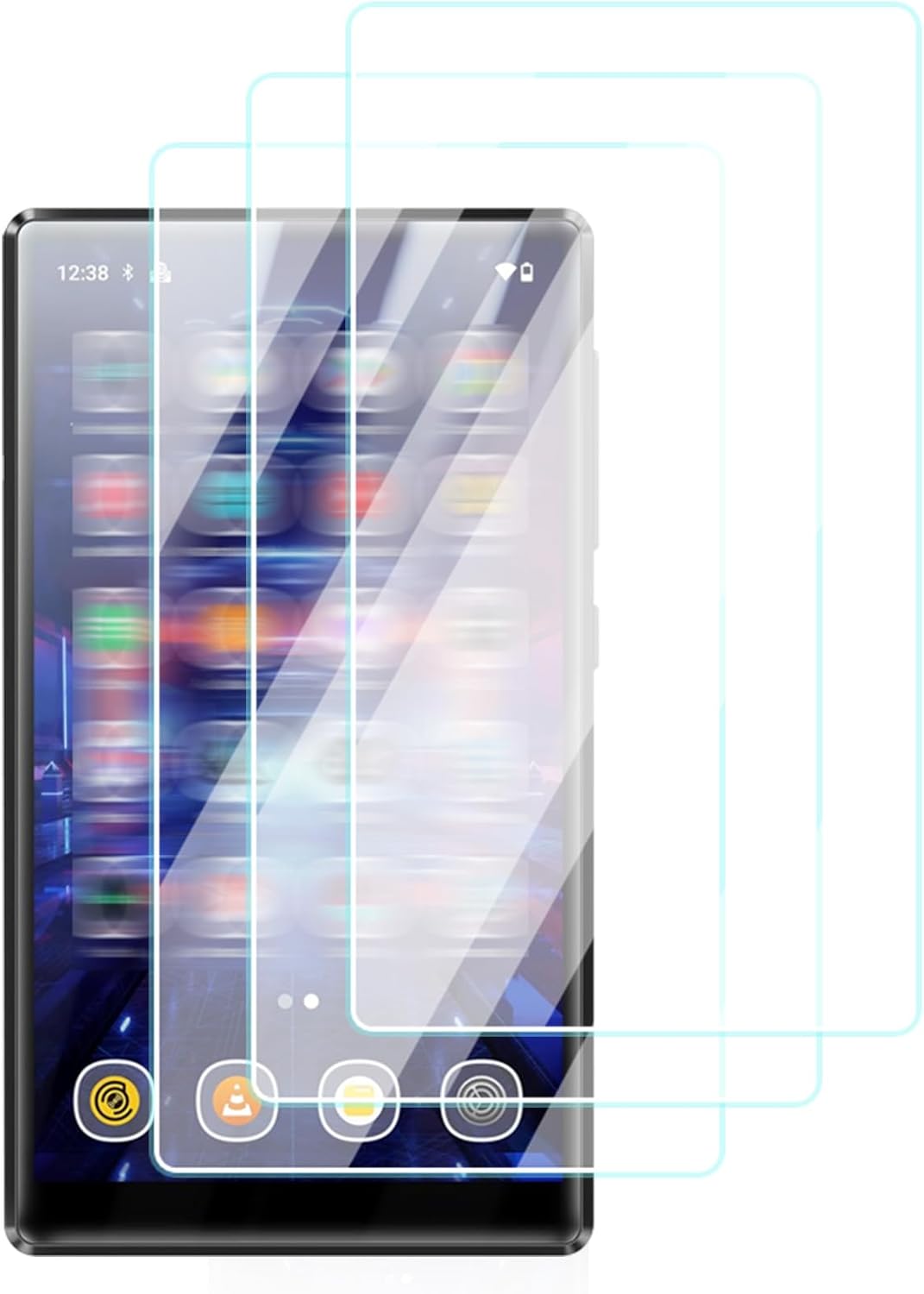 UYRUREL X56 5" MP3 3 Pack Screen Protector for MECHEN Player, High-definition Scratch Resistant Film,HD Clear,Bubble