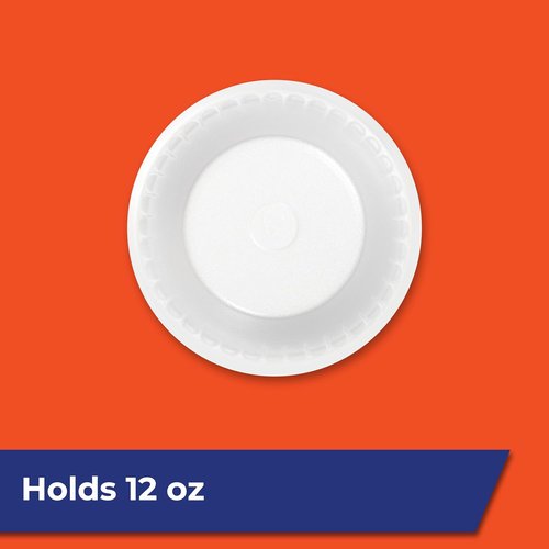 Hefty Foam Bowls - Soak-Proof Design for Everyday Use | 12 Ounce, 50 Count Pack
