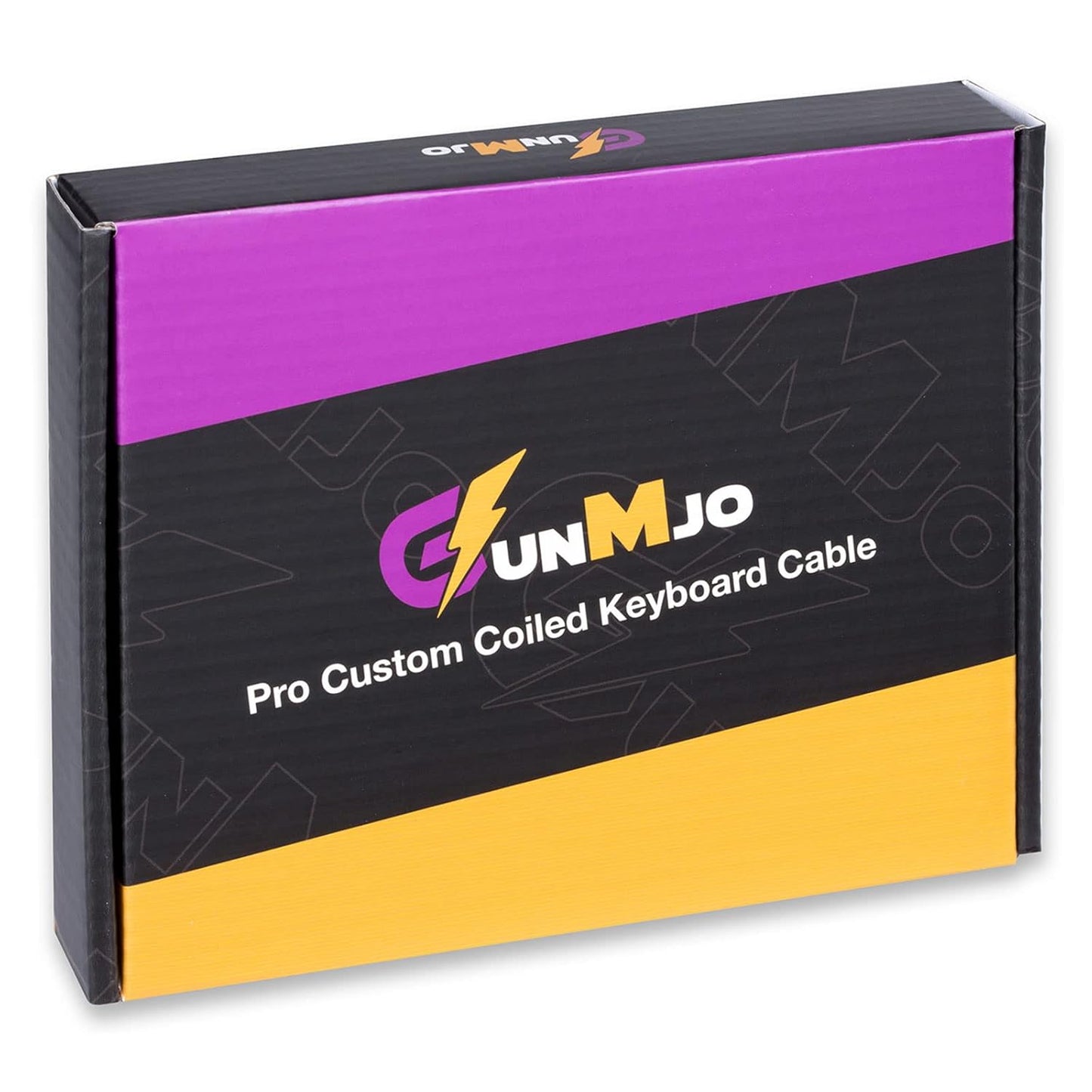 1.5M GUNMJO Pro Custom Coiled USB C Cable for Gaming Keyboard, Double-Sleeved Mechanical Keyboard Cable with Detachable