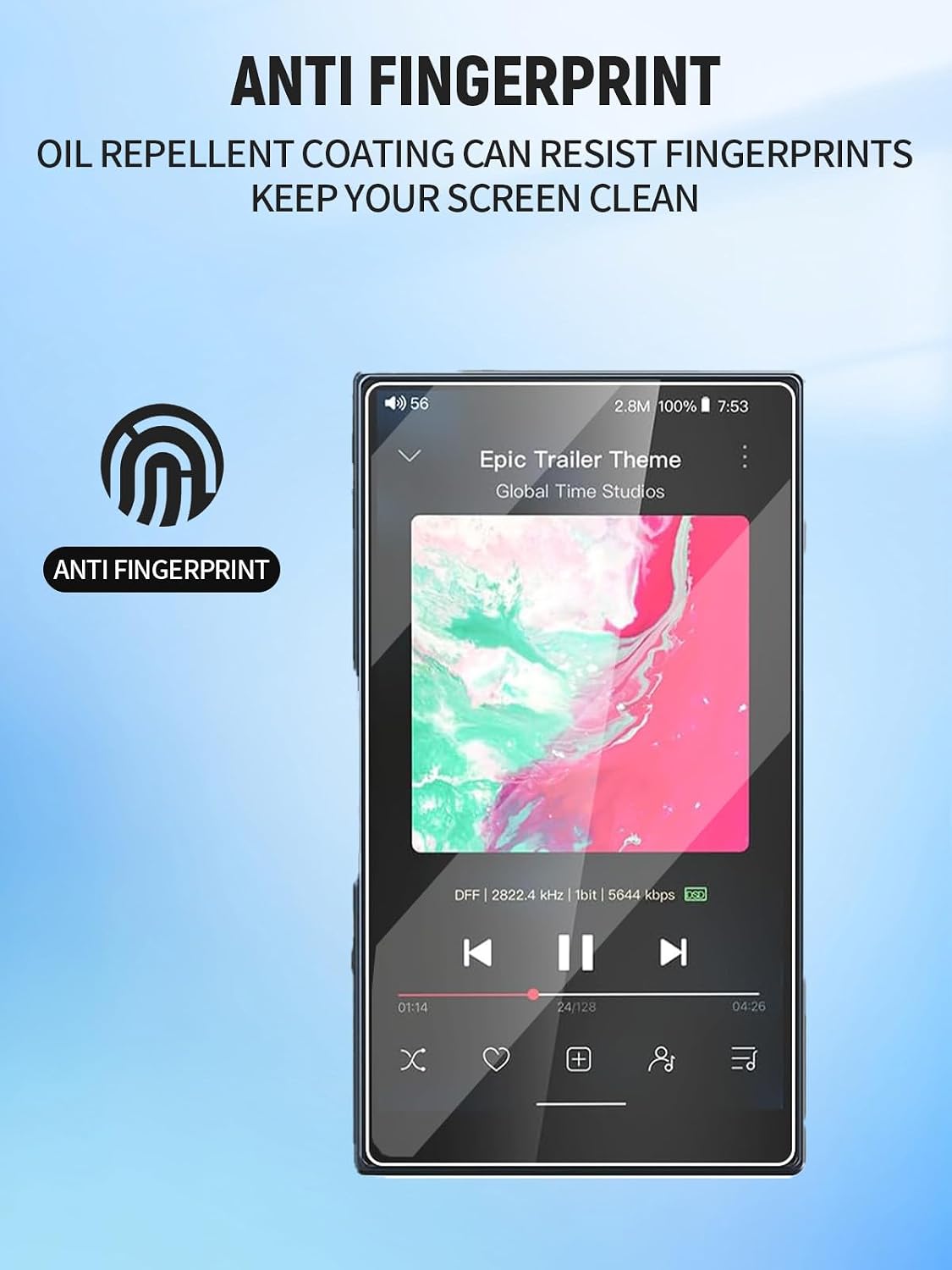 FJIASTB M21 MP3 3-Pack for FiiO Player Screen Protector, HD Clear Impact Resistance, Film (Not Tempered Glass)