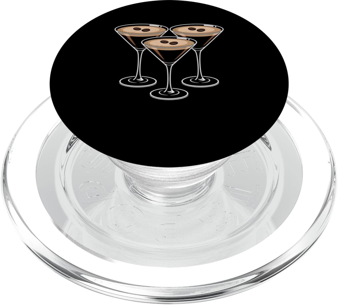 Cocktail Hour Studio Watercolor Cocktail Trio Minimal Bar Cart Aesthetic PopSockets PopGrip for MagSafe