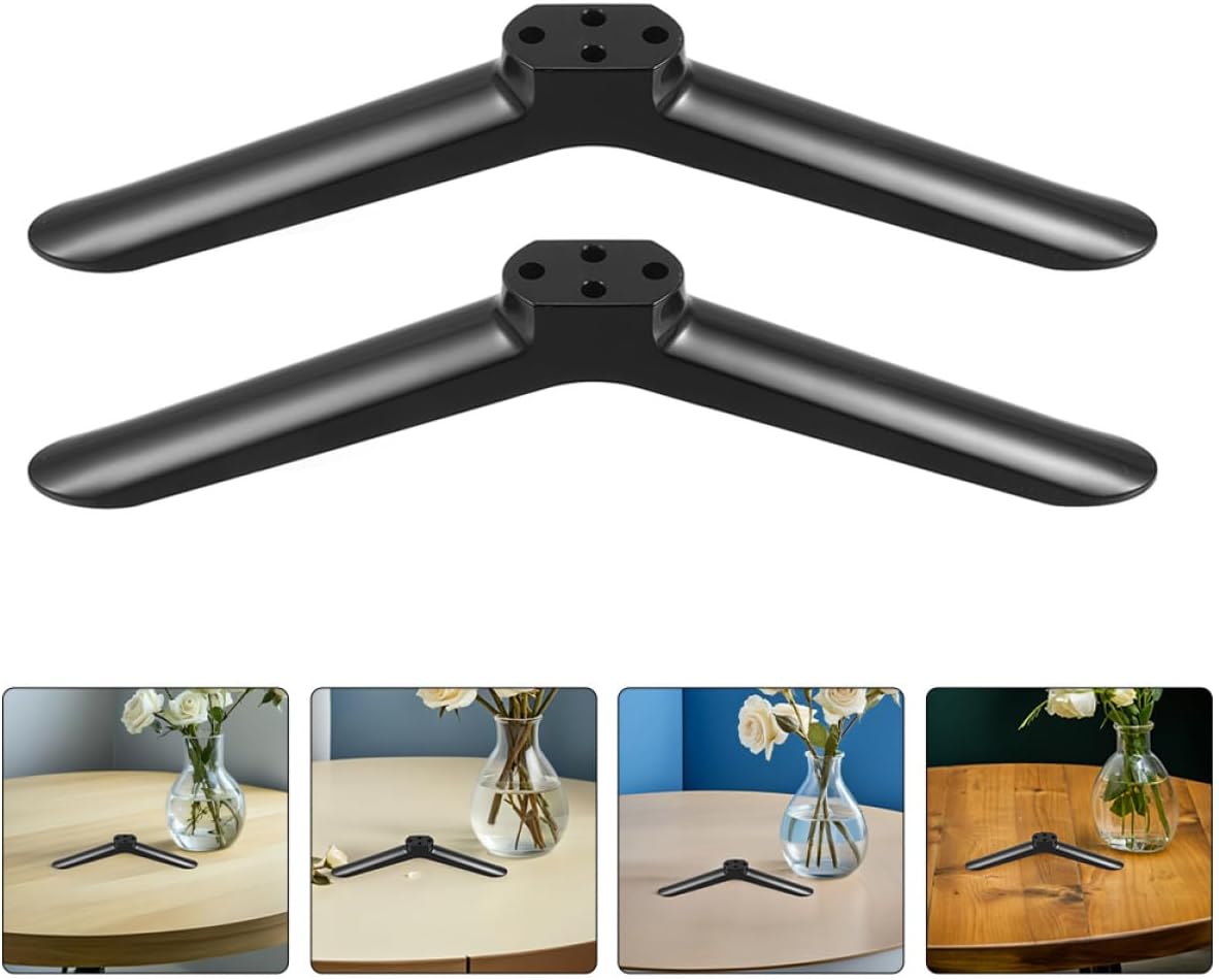 FOMIYES 40-inch Tv Stand Legs Replacement with Screws, Universal Tv Base Bracket Support, Hardware Mount for Living