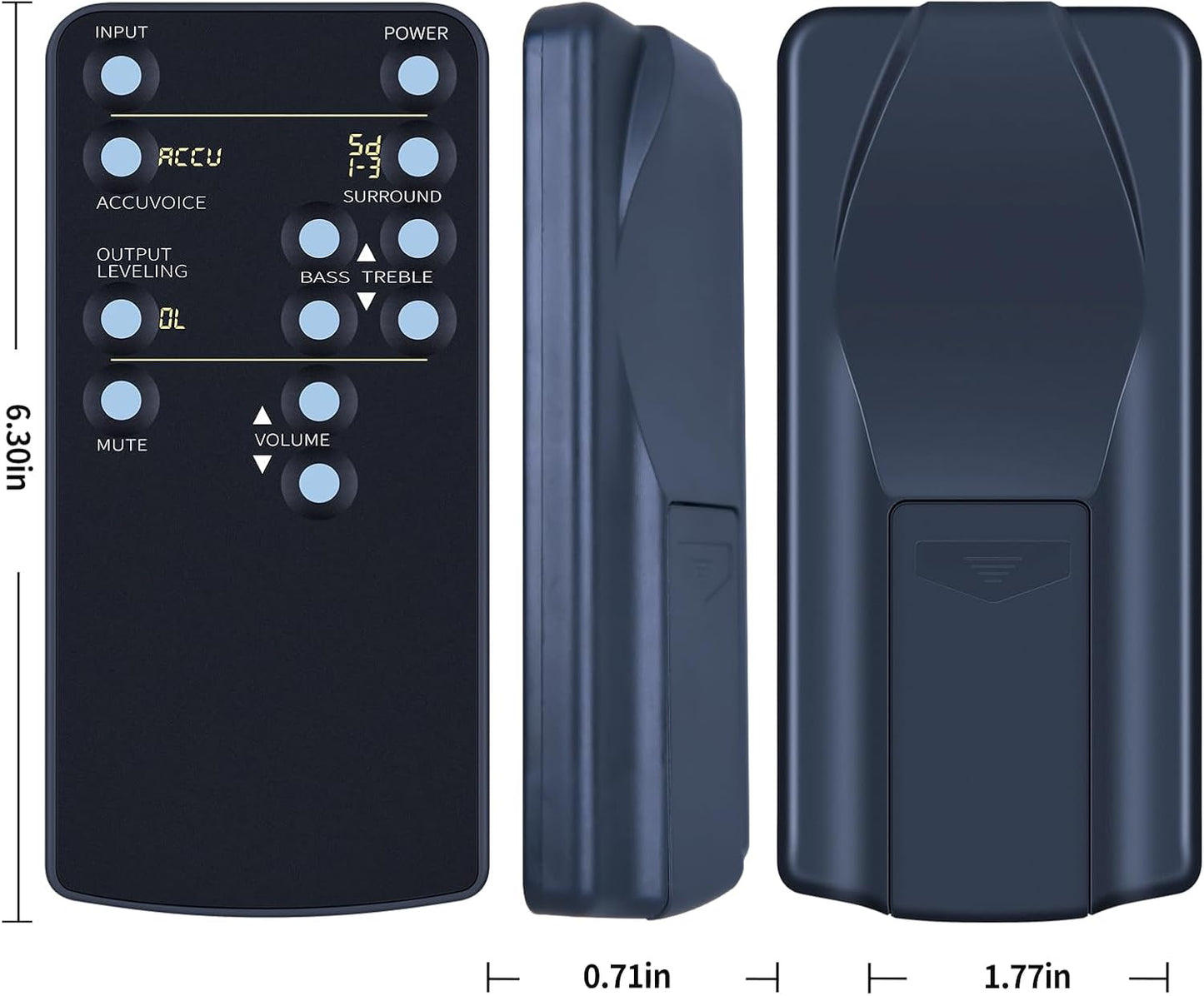 RETROSUN AV157 AV200 AV205 Replacement Sound Bar Remote Control Compatible with ZVOX Omni SoundBar Speakers