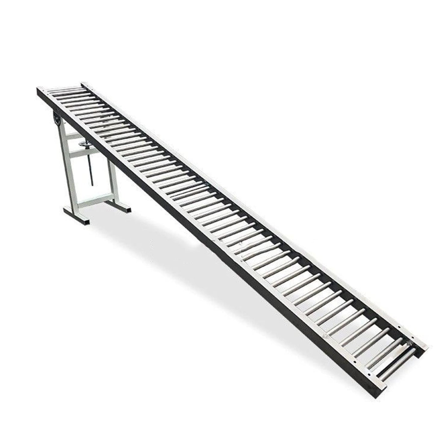 Folding Unpowered Conveyor Slides - 330 lbs Capacity, Durable Stainless Steel Rollers, 30/40/50/60cm Widths, Heavy-Duty Wear-Resistant Design, 9M/29.5FT Length