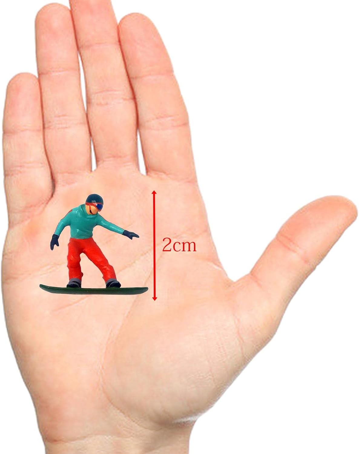 Skiennix Miniature Skiing Figure Set - 3-Piece Tabletop Display for Winter Decor