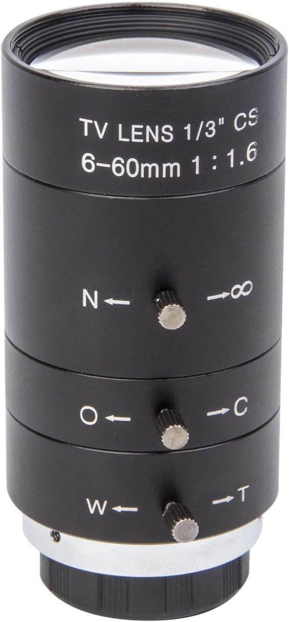 XENOCAM 6-60mm 1/3" F1.6 CS Lens CCTV Lens IR Manual Zoom Manual Iris for CCTV CCD Camera