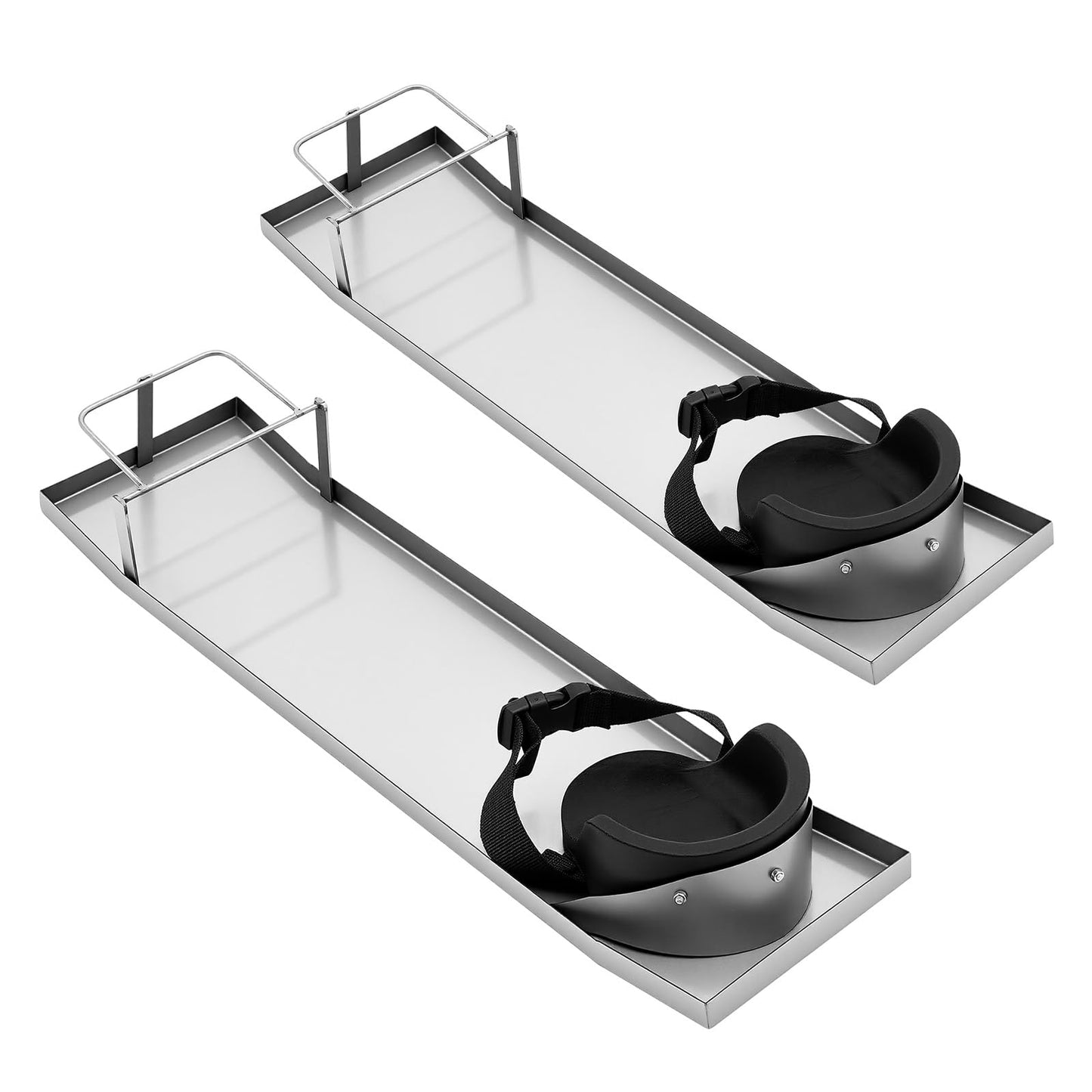 Concrete Knee Boards Slider, 28”x 8”Stainless Steel Concrete Knee Boards Slider Concretings Knees Pads Moving Board Folding Mobile Skateboard for Concreting Finishing Work Moving Sliders (27.17"*8")