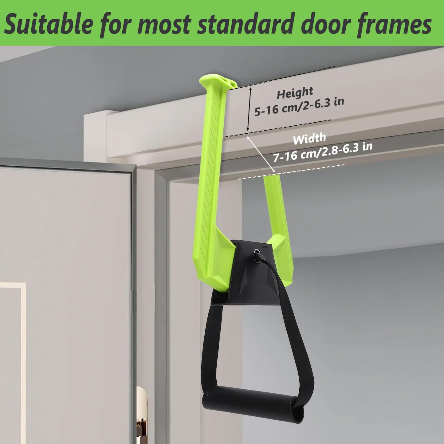 Portable Pull Up Bar For Doorway, Home Gym Equipment, Travel Pull Up Bar, 220lbs Weight Capacity, Chin-Up Core Training