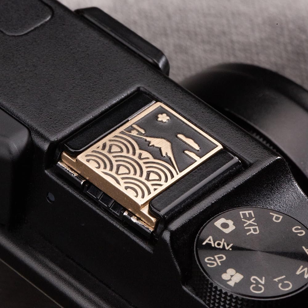 X-T50 X-S20 X-S10 X-T4 XT30 Z6iii Z7 Z30 Z50 Wave Pattern Camera hot Shoe Cover Camera Shutter Button for Fujifilm