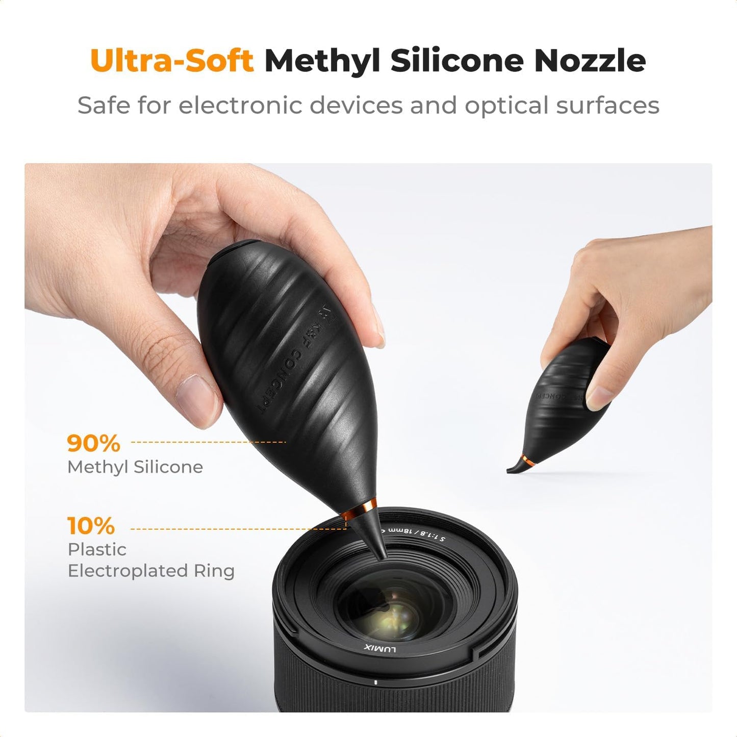Bulb K&F Concept Soft Tip Air Blower, Lens Blower for Digital, DSLR, SLR Cameras, Camera Lenses, Sensitive Electronics