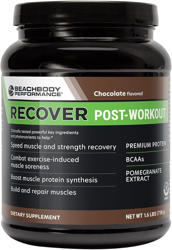 BODi Recover Whey Protein Powder Blend??Post-Workout Chocolate Whey Supplement for Muscle Recovery with 20g Protein, BCAAs, Pomegranate Extract - Fast Recovery - 20 Serving Tub