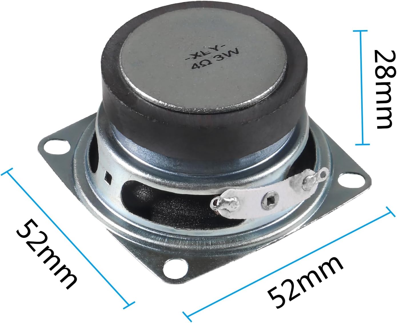 Shutao 2Pcs 3W 2" 52 MM 2" 4 Loudspeaker Ohm Bass Speaker Audio Sound Home Theater Loudspeaker Full Frequency Range