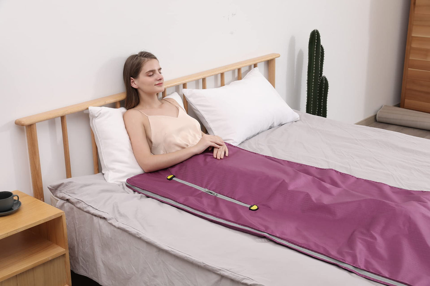 TaTalife Infrared Sauna Blanket, Sauna Blanket for Home Use, Portable Sauna Infrared for Detoxification and Recovery, Adjustable 85-185°F Temperature Range