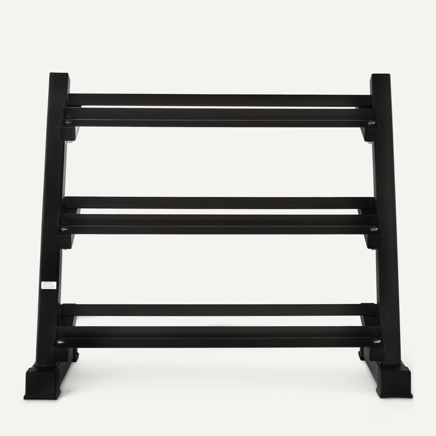 Amazon Basics 3-Tier Adjustable Dumbbell Weight Rack, Sturdy Steel Stand Only, Black