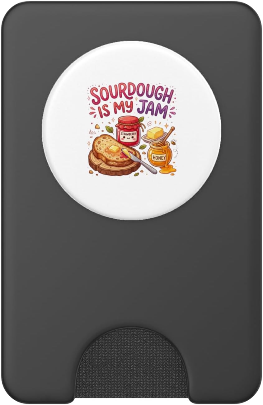 Cozy Crumb Club Sourdough is My Jam Funny Baking for Women Bakers Moms PopSockets PopWallet for MagSafe
