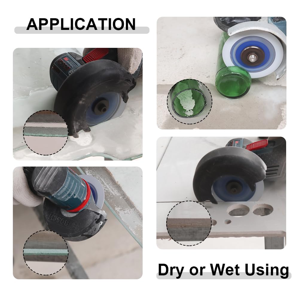 Diamond Core Drill Bits Set 12PCS - DARTOTEK Tile Hole Saw Kit (6/6/8/20/35/50/65/100/20mm/2/SDS/HEX for Porcelain, Ceramic Tile, Granite, Marble, Masonry