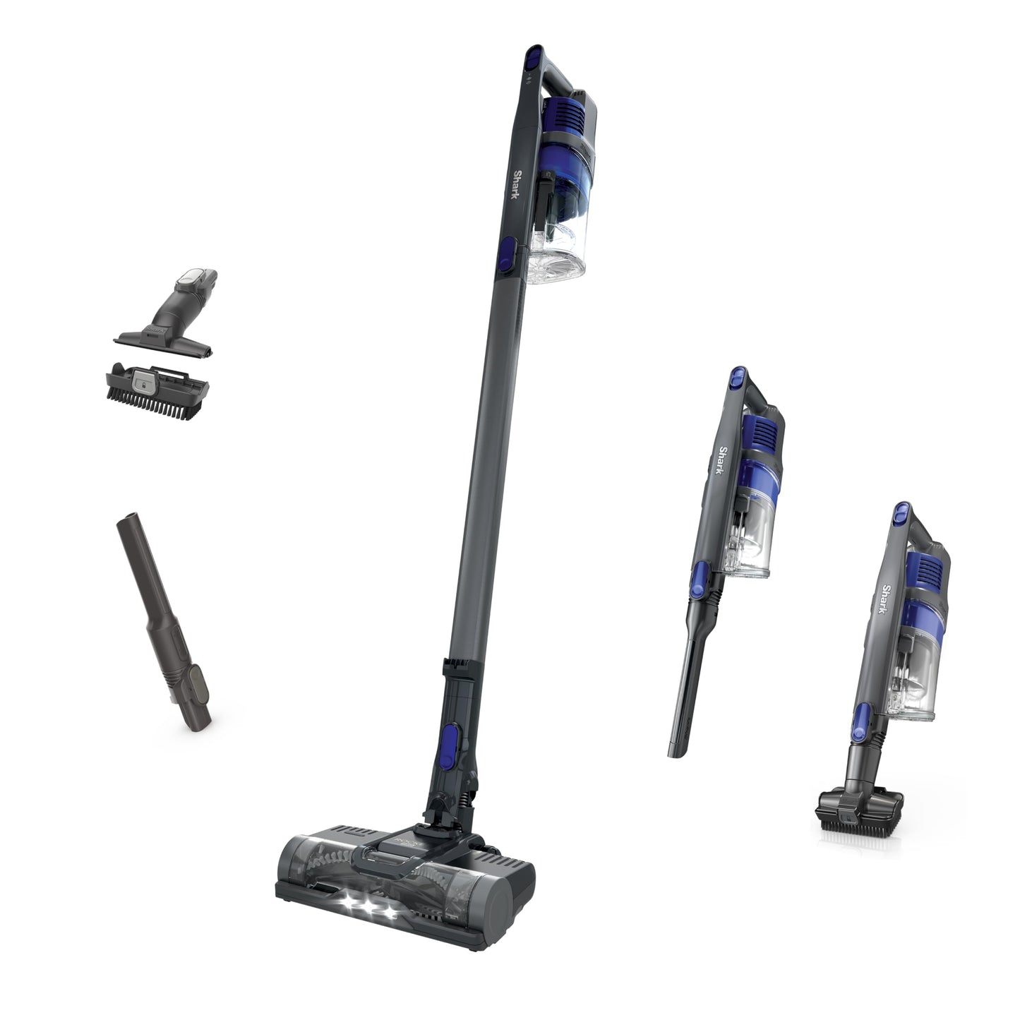 Shark Pet Cordless Stick Vacuum | HyperVelocity Suction, XL Dust Cup, LED Headlights | Removable Handheld with Crevice & Pet Multi-Tool | 40-Min Runtime | Lightweight, Portable | Grey | IX141