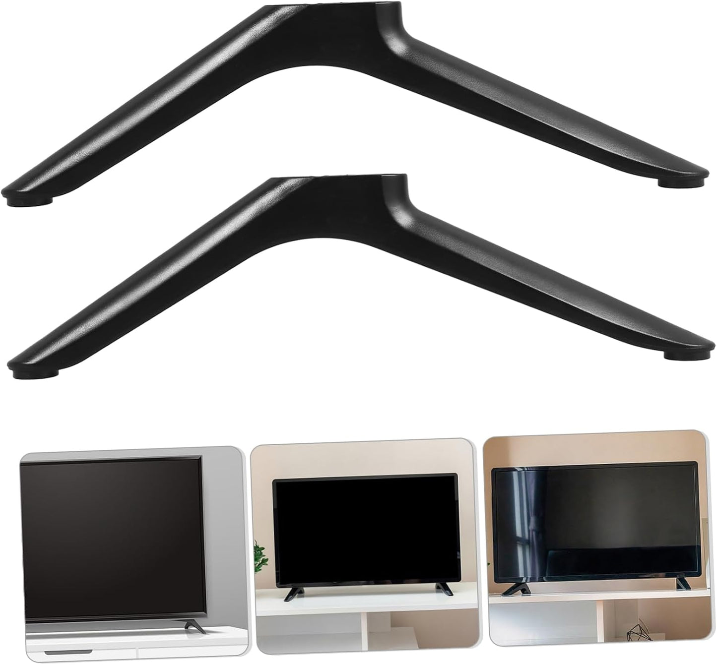 VOSAREA Sturdy TV Base Stand Replacement - Sleek Design for Home Use