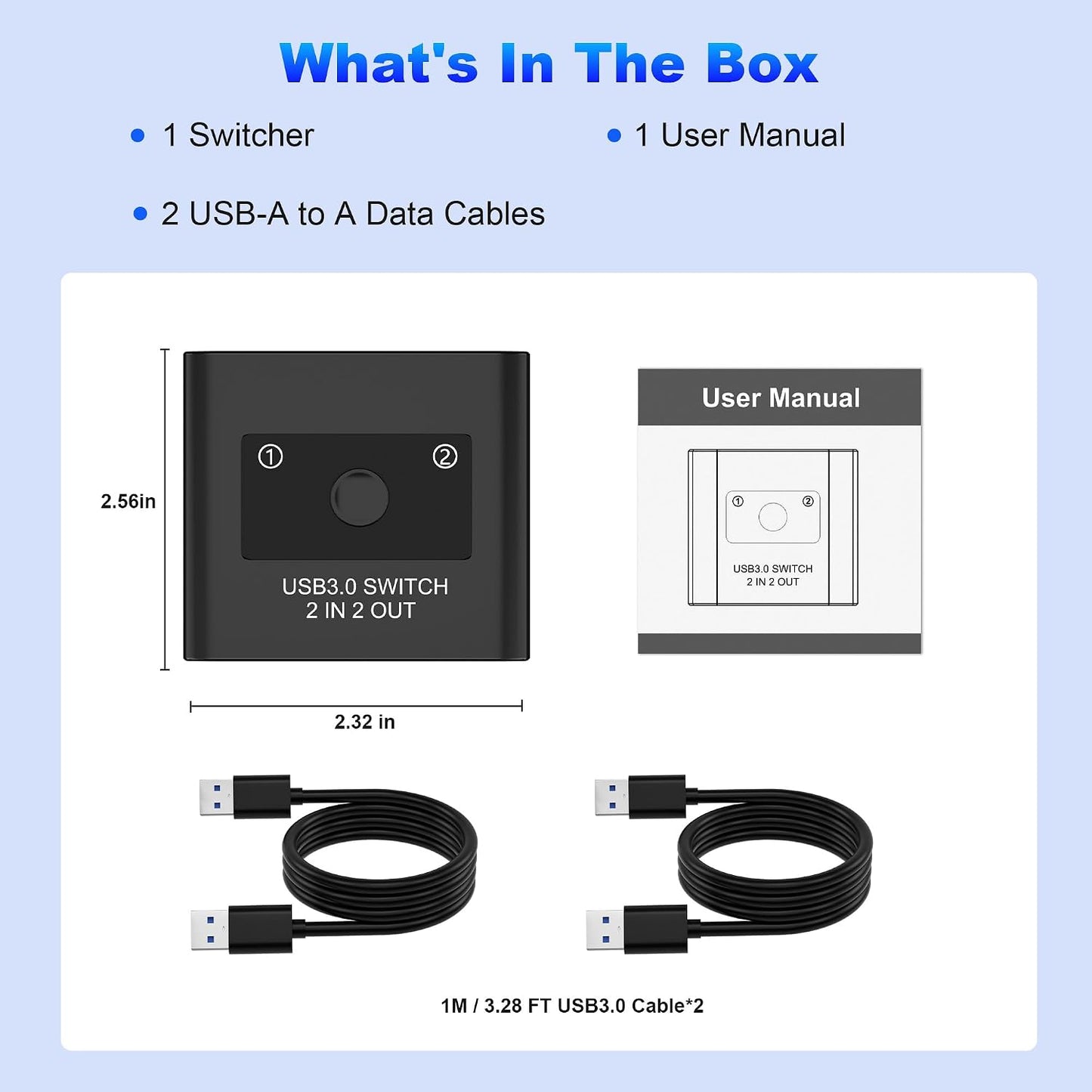 3.0 2 2 3.0 2 2 USB Switch, USB Switcher in Out, USB KVM Switch Selector, USB Switcher Computers Sharing Device