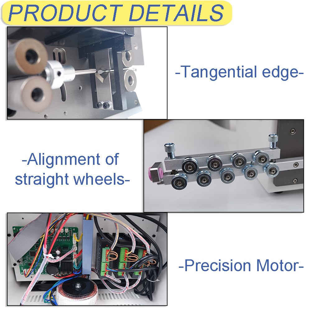 Automatic Wire Stripping Machine for 32-12AWG Copper Wires, Electronic wire cutting machine Computer stripping machine