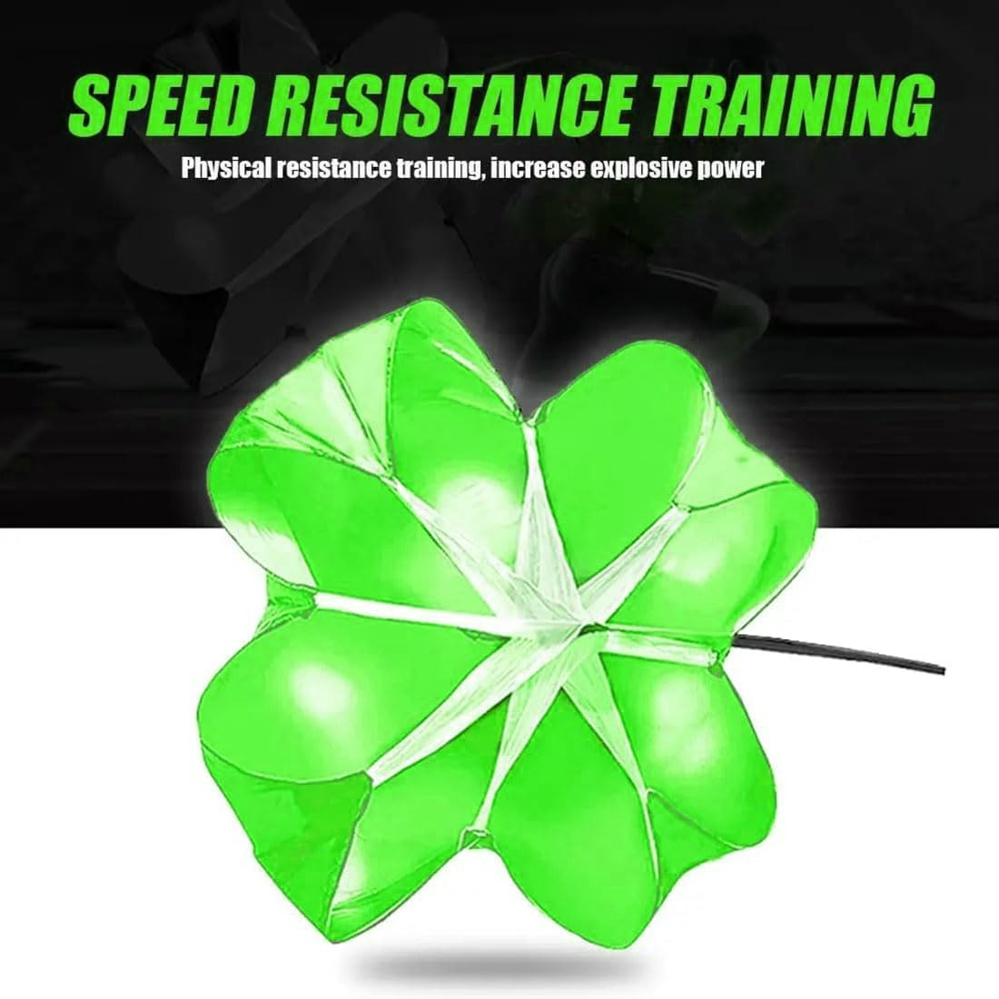 EastyGold Running Speed Chute Resistance Parachute 56 inch Powerchute Umbrella Training Sprint Power Soccer Trainer for Runner, Football, Soccer Drilling