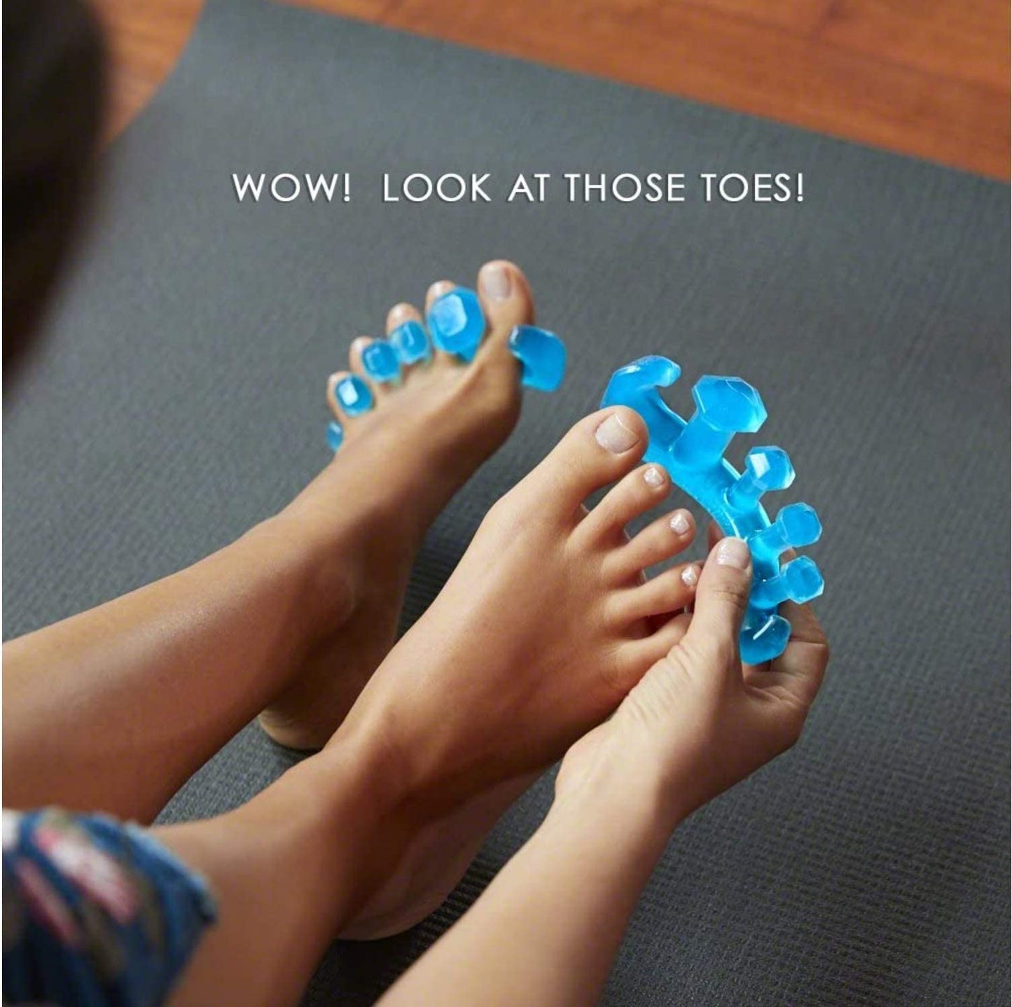 YogaToes GEMS: Gel Toe Stretcher & Separator - America’s Choice for Fighting Bunions, Hammer Toes (Size Small fits Shoe Sizes W: 7 and Over/M: 7 and Over) Sold as Pair