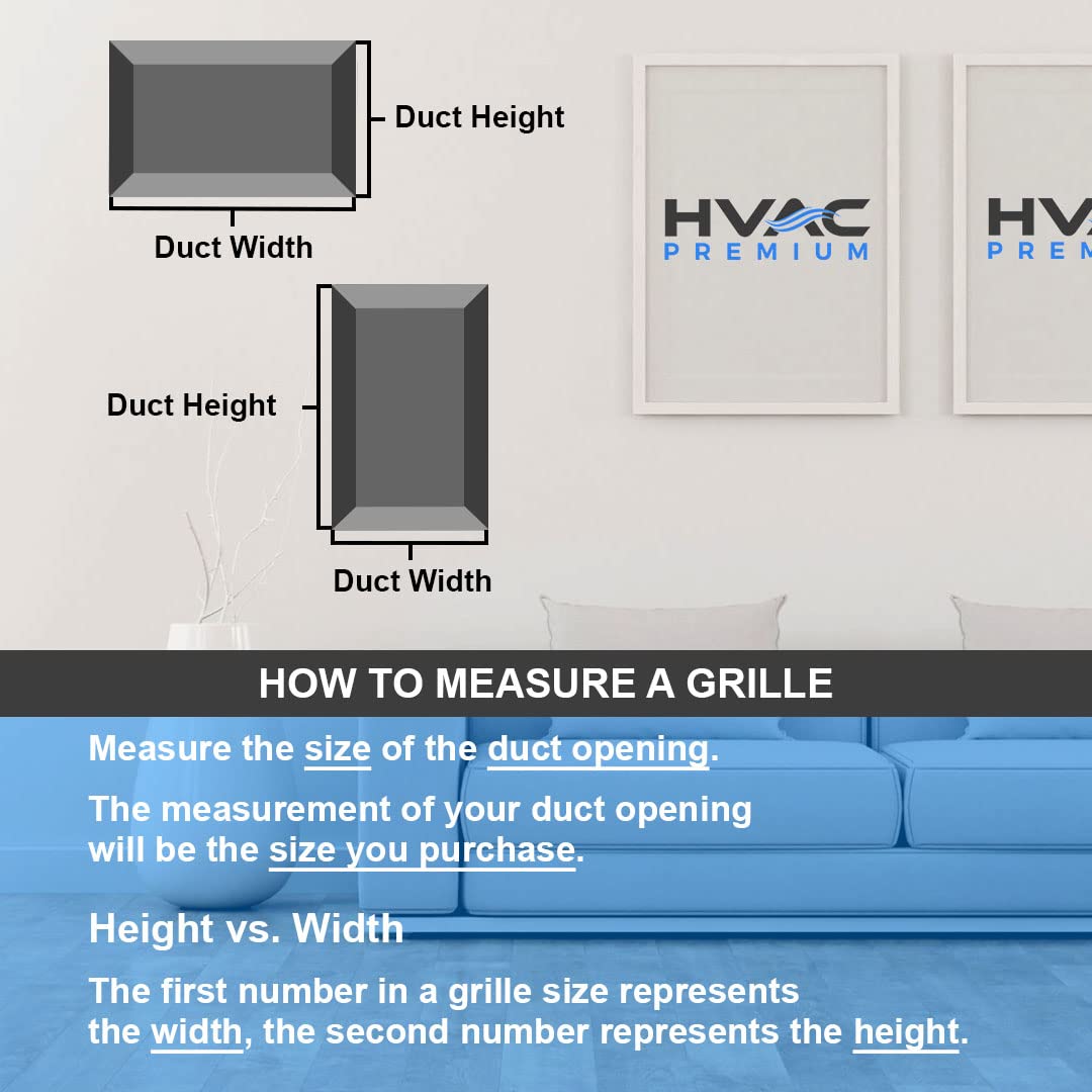 HVAC Premium 18'' x 24'' [Duct Opening] Flat Stamped Steel Return Air Grille - Sidewall and Ceiling - HVAC Vent Duct Cover - Brown [Outer Dimensions: 19.75''w X 25.75''h]