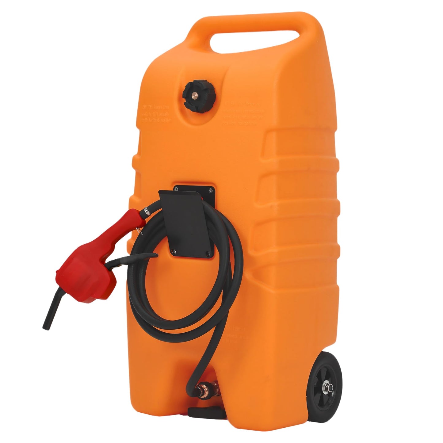 Garvee 15 gal Gas Caddy, 57L Portable Fuel Tank and Fuel Transfer Pump with 10-Foot Hose for Lawn Mower, Farm, Marine, and Home Use