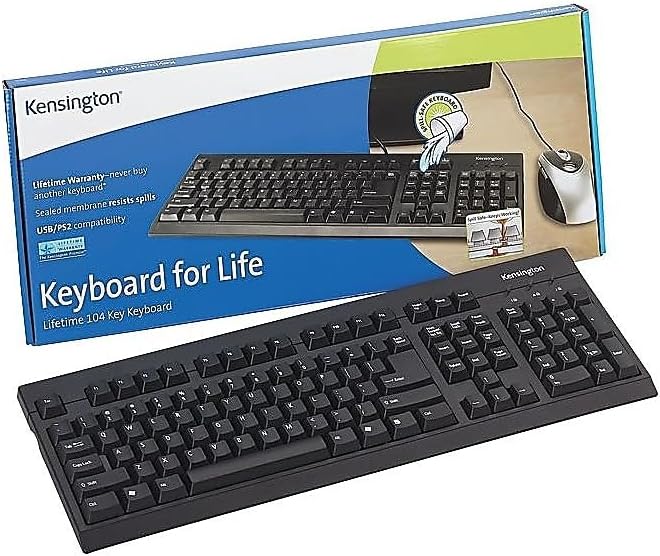 Kensington 64370A Spill-Safe USB Keyboard - Standard Size