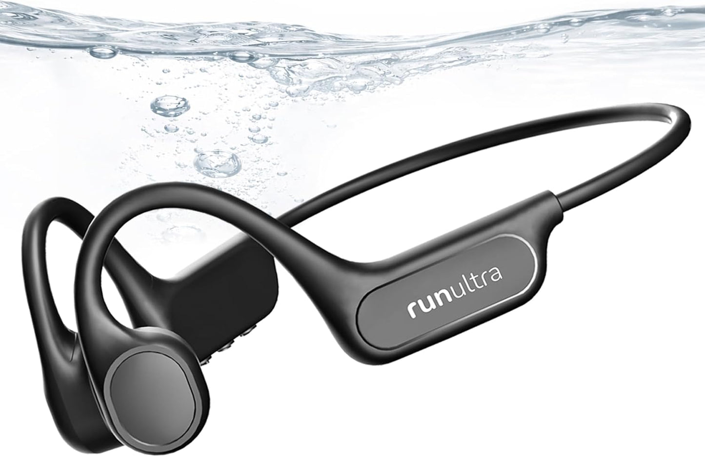 Nanajorwa IPX8 Swimming 32GB MP3 6.0 10H Bone Conduction Headphones, Waterproof Headphones with Player, Bluetooth