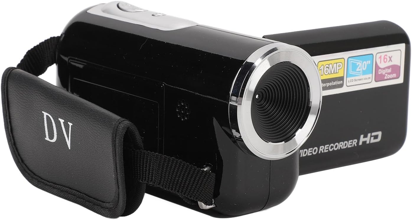 16MP 1080P 16X 2.0inch 1/4 Inch Camcorder Digital Zoom Rotatable Screen Anti Shake USB Port Threaded Hole Video Camera