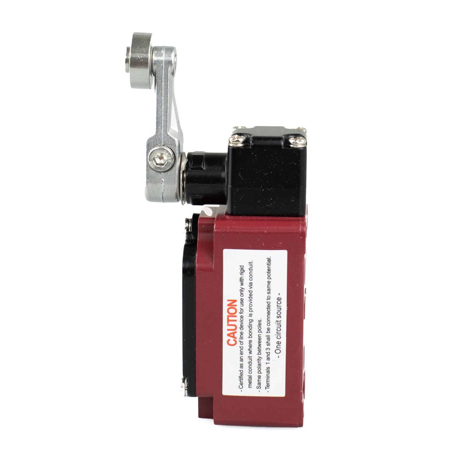 High Temperature Limit Switch with Roller Lever, 1NO+1NC Contact, 5A / 220VAC, Automatic Reset, IP66 Sealed Micro Switch for Industrial Use